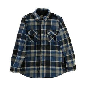 Freedom Foundry Dry Goods Co. Mens L Sherpa Lined Plaid Shirt Jacket